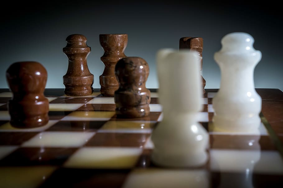 HD wallpaper: Chess Pieces Close Up, board game, photos, public domain