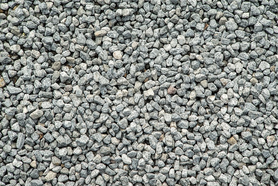 gray gravel lot, pebble, pebbles, stones, structure, background, HD wallpaper