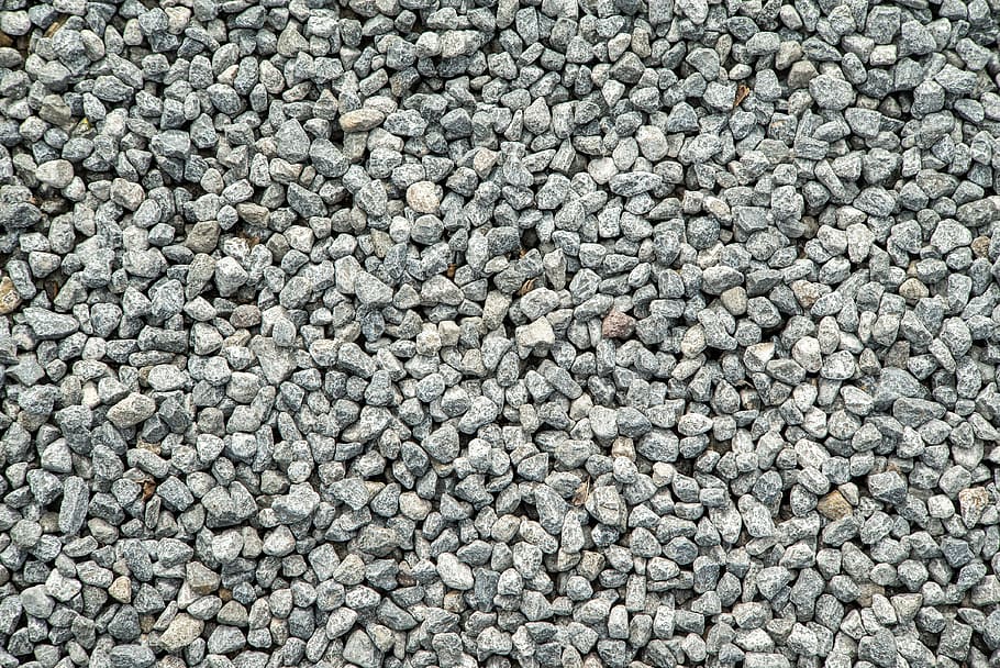 gray gravel lot, pebble, pebbles, stones, structure, background HD wallpaper