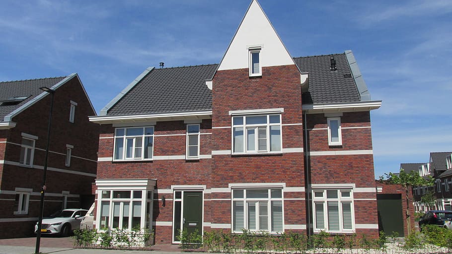 new construction, home, old steep, building exterior, architecture HD wallpaper