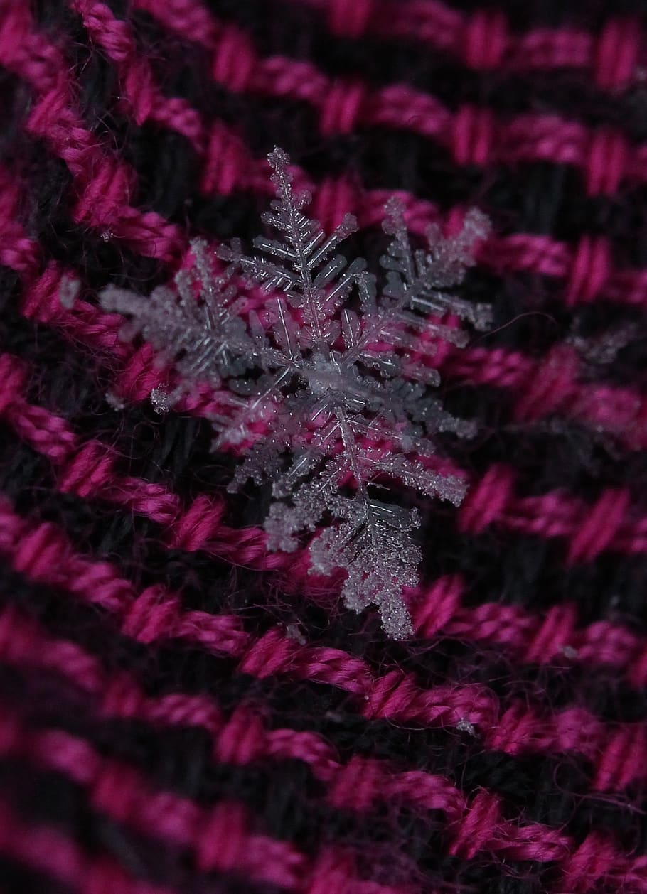 snowflake, winter, white, macro, full frame, wool, backgrounds HD wallpaper