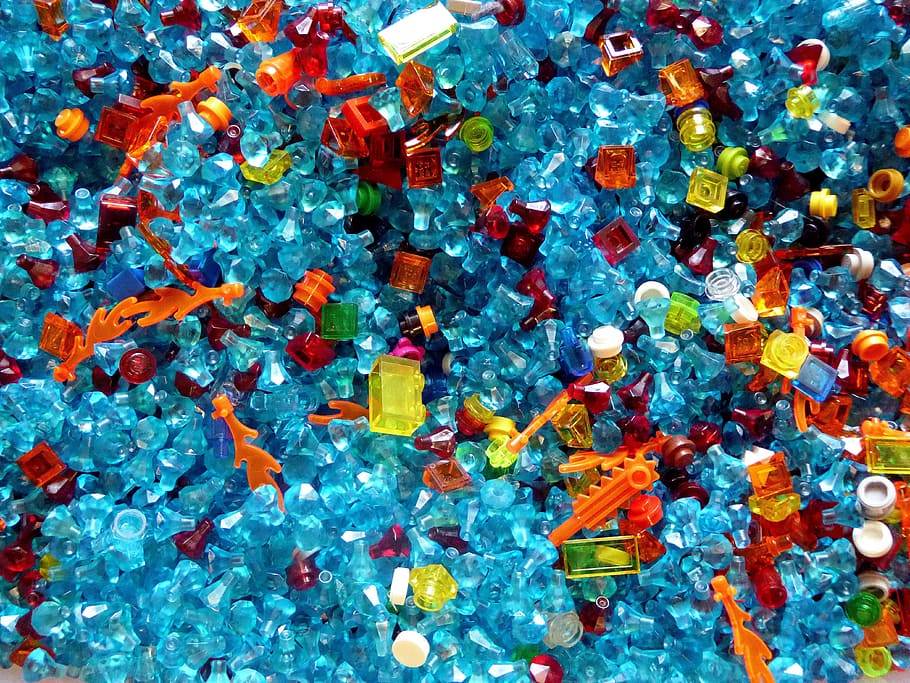 accessory lot, lego blocks, colorful, plastic, blue, assemble