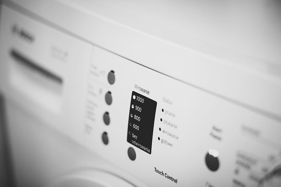 washing machine, laundry, cleaning, technology, close-up, music HD wallpaper