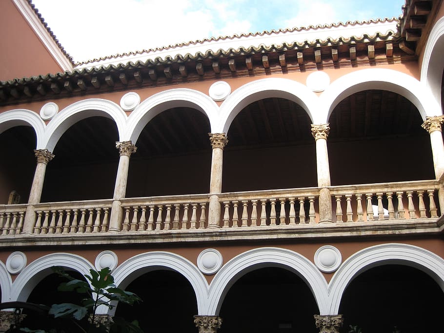 gallery, patio, arc, architecture, built structure, building exterior HD wallpaper
