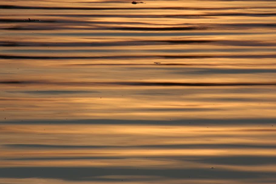 water, sunset, structure, evening, color, lighting, atmosphere HD wallpaper