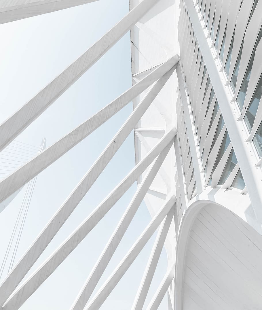 architecture, white, building, built structure, low angle view HD wallpaper