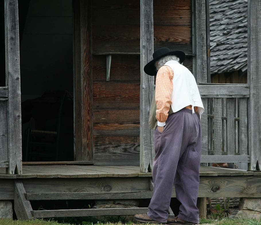Farmer, Costume, Reenactor, 1850, old, uniform, reenactment HD wallpaper