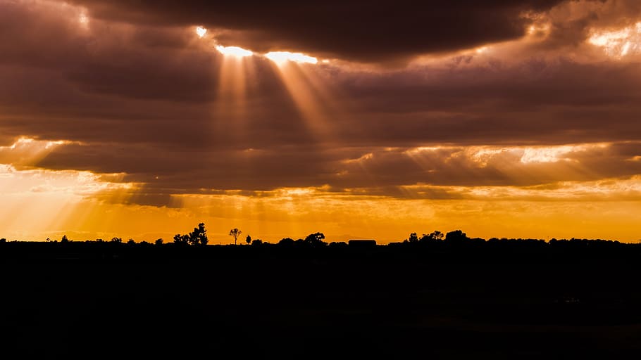 clouds, sky, stormy weather, dark, nature, dramatic, cloudy HD wallpaper