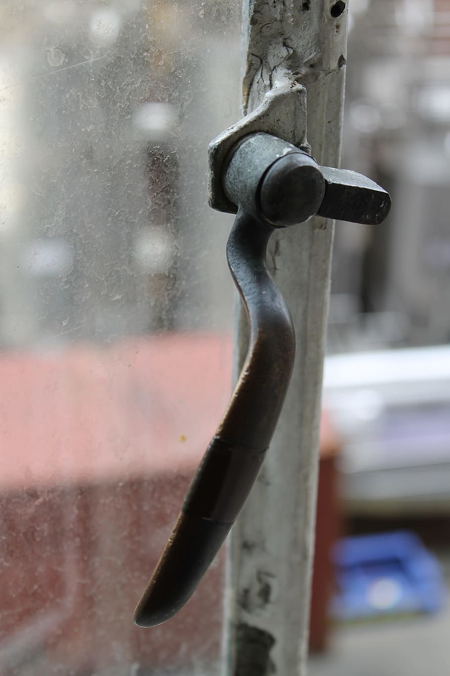 window, latch, factory, old, focus on foreground, close-up HD wallpaper