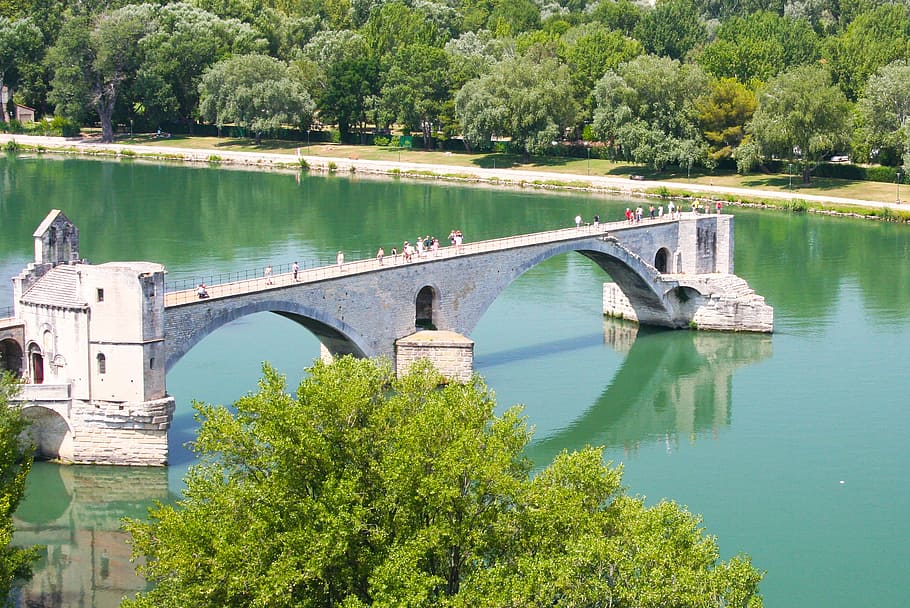 bridge, unfinished, channel, river, construction, stone, sol HD wallpaper