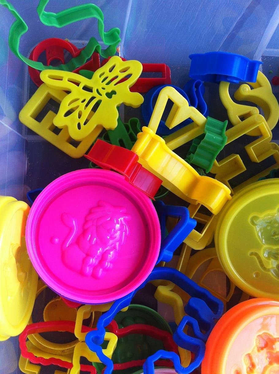 cookie cutters, playdoh, make, create, fun, bright, plastic HD wallpaper