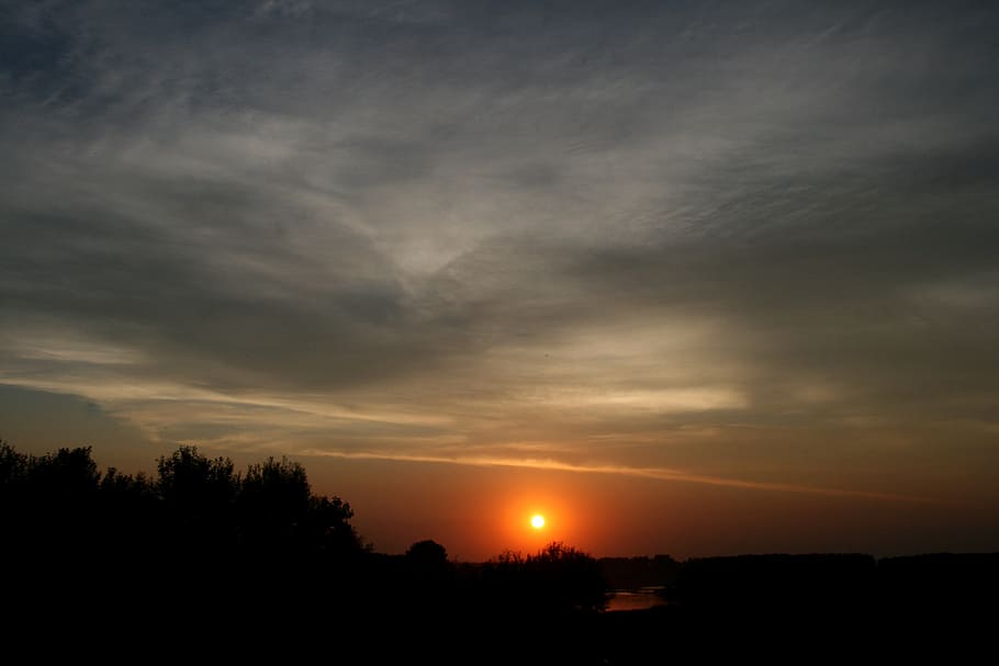 sunset, cloud, sky, water, reflection, cloud - sky, scenics - nature HD wallpaper