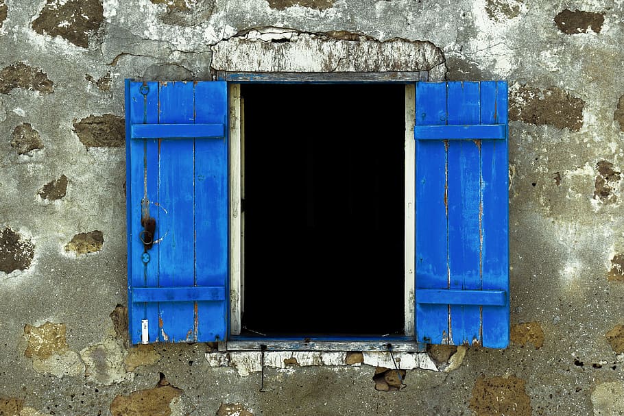 window, wooden, blue, wall, architecture, traditional, paphos HD wallpaper