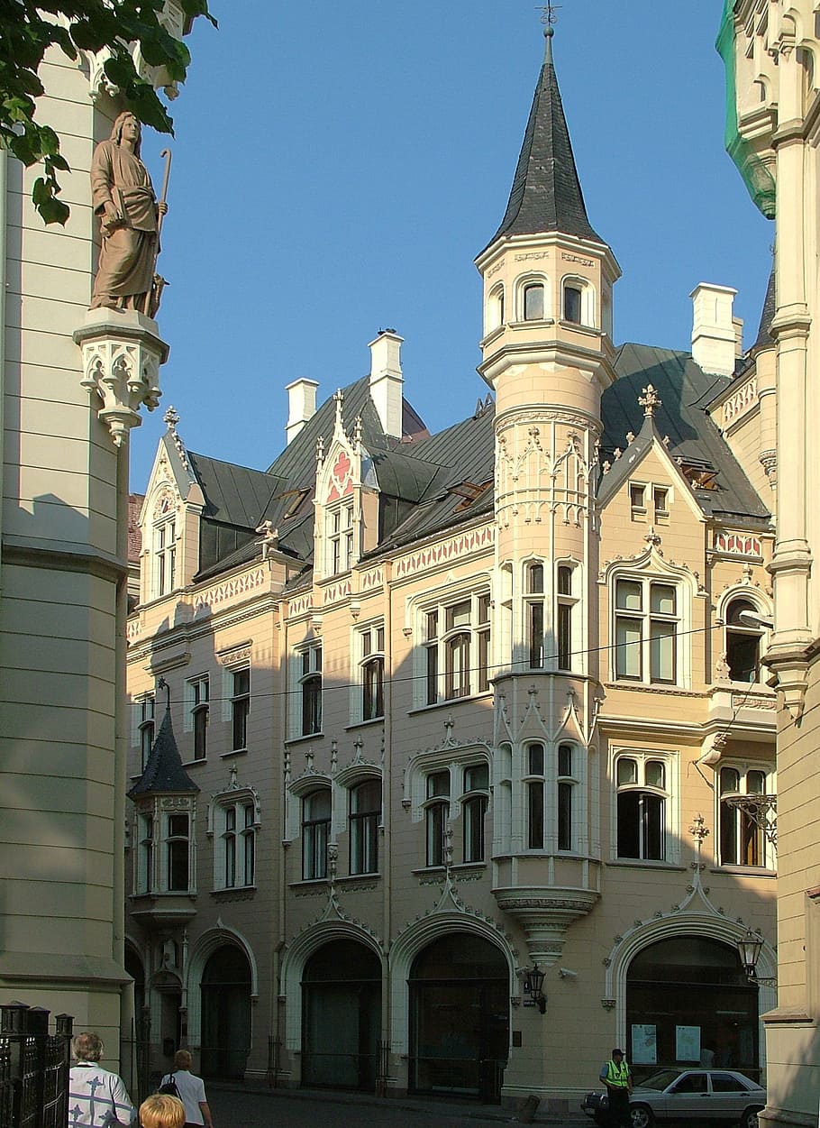 latvia, riga, building, architecture, building exterior, built structure HD wallpaper