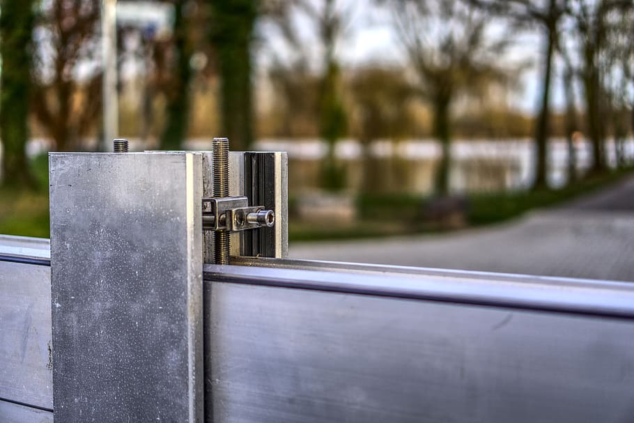 sheet piling, flood protection, fixing, fixed, screw, mounted HD wallpaper