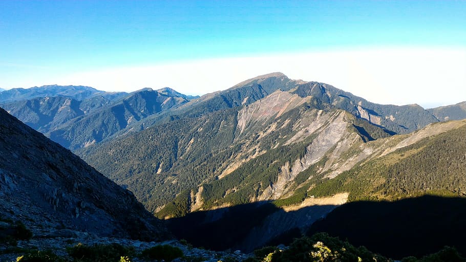 mountain, taiwan, scenics - nature, mountain range, environment HD wallpaper