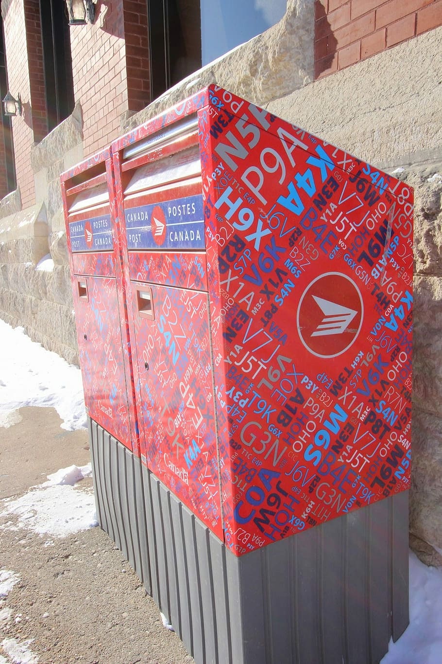 Mailbox, Canada Post, Mailing, winter, letter, text, day, street HD wallpaper