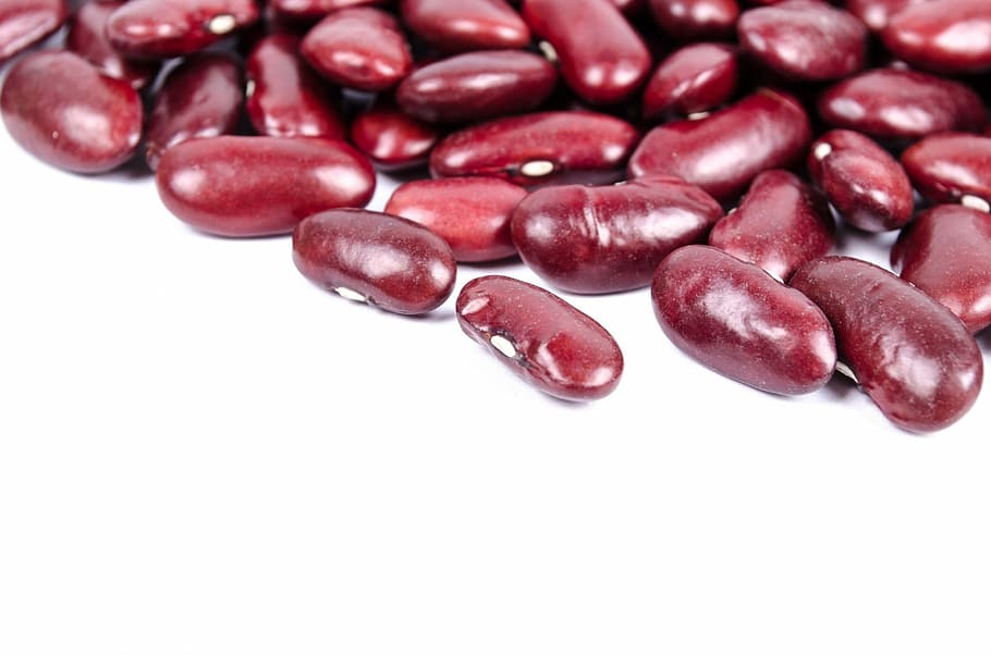bunch of red beans, seed, isolated, produce, natural, delicious HD wallpaper