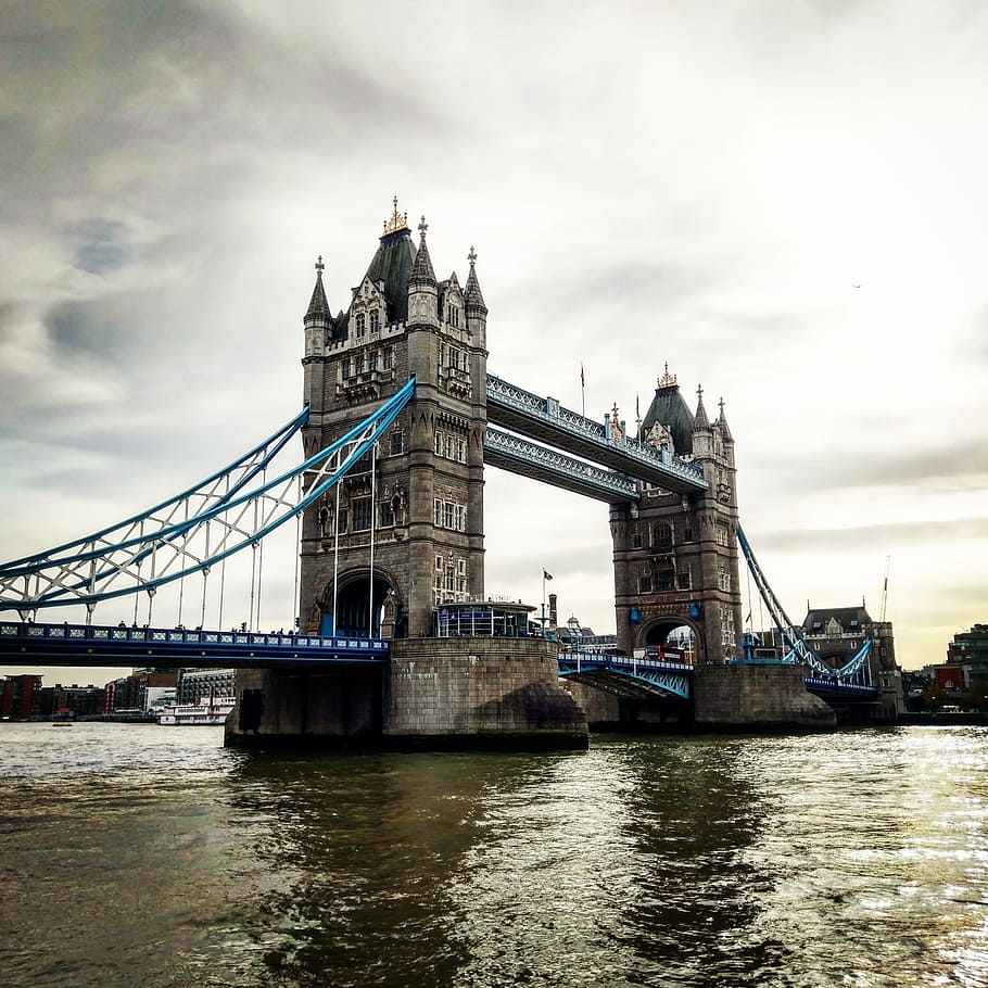 Tower Bridge, London, river, architecture, waters, monument HD wallpaper