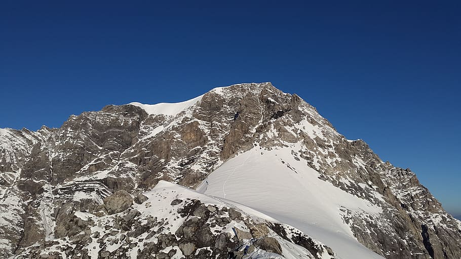 Ortler, Summit, Alpine, hintergrat, mountains, high-altitude mountain tour HD wallpaper