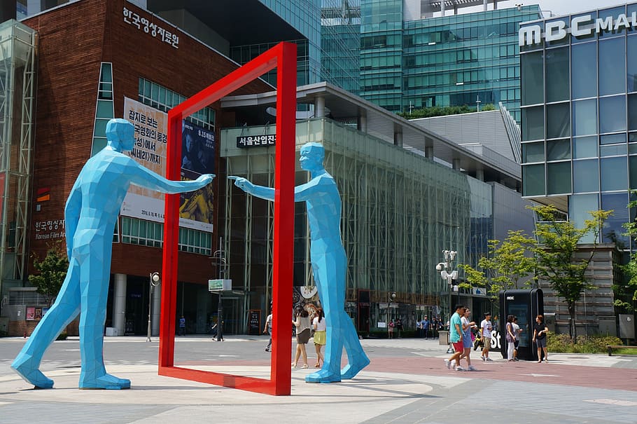 sculpture, art, mbc, statue, architecture, building exterior HD wallpaper