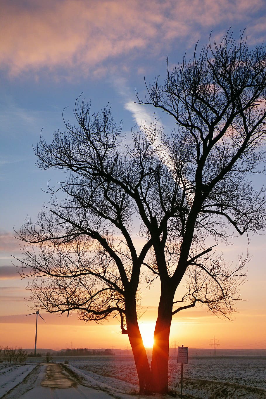 Sunset, Winter, Impressions, Wintry, Snow, winter impressions HD wallpaper