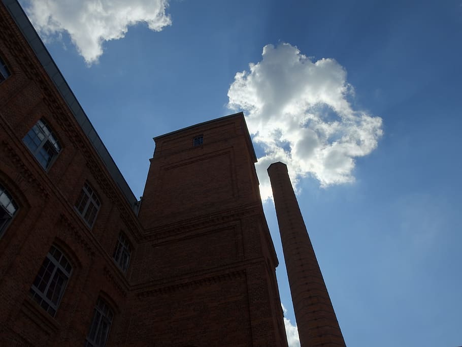 factory, sky, city, chimney, the industry, industrial, ecology HD wallpaper