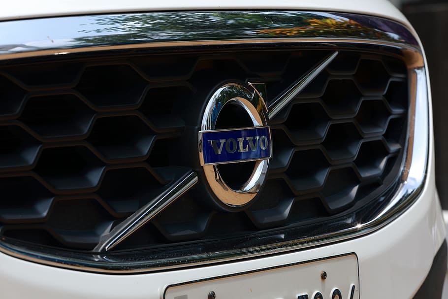 Volvo, Car, Logo, close-up, no people, day, outdoors, communication HD wallpaper