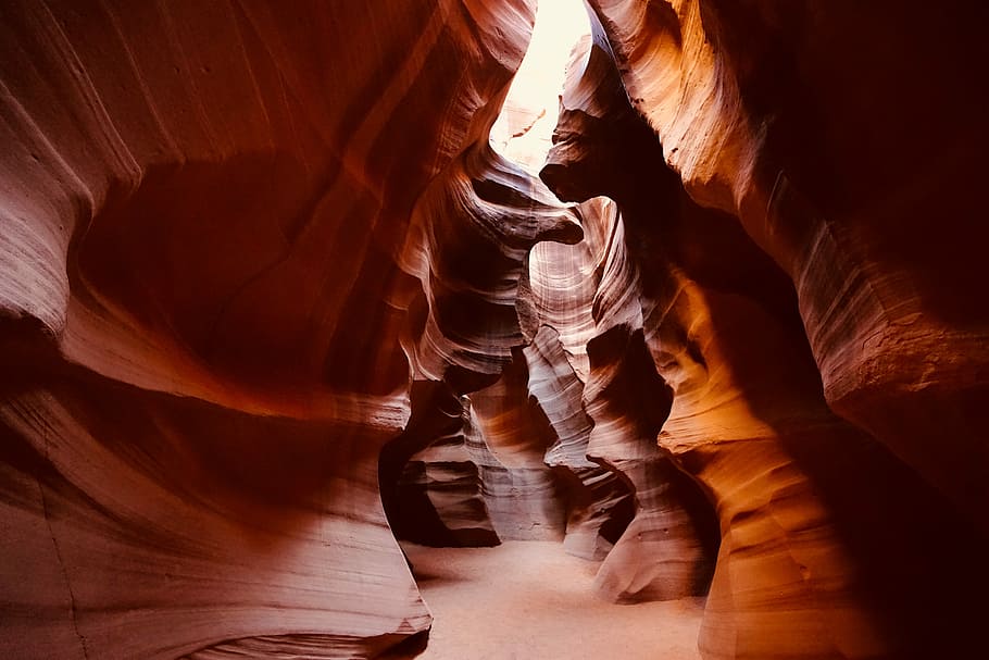brown cave during daytime, Canyon Antelope wallpaper, rock, stone HD wallpaper