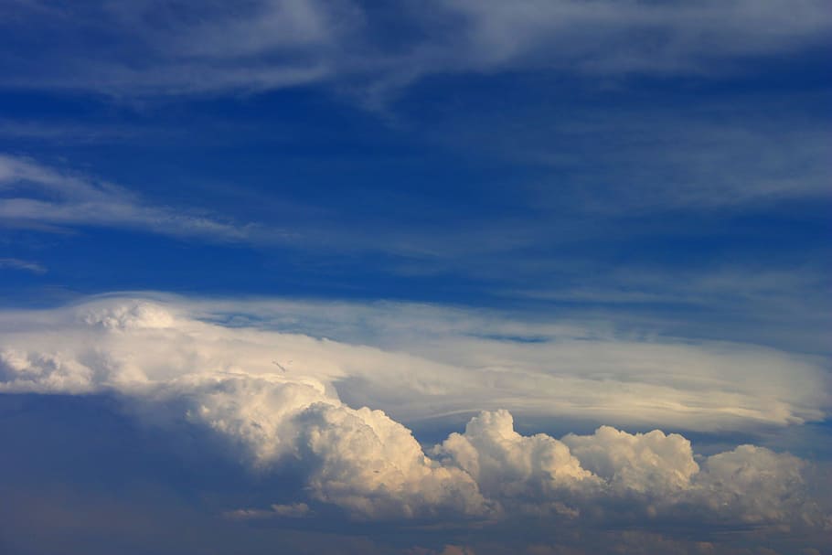 Clouds, Sky, Blue, nature, cloud - sky, beauty in nature, tranquility HD wallpaper