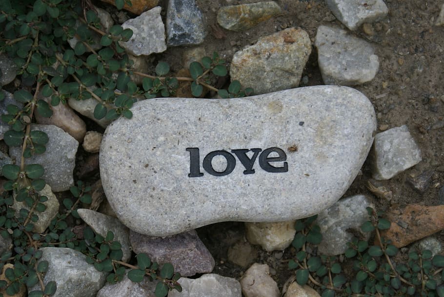 Nature, Rock, Love, text, communication, no people, single word HD wallpaper