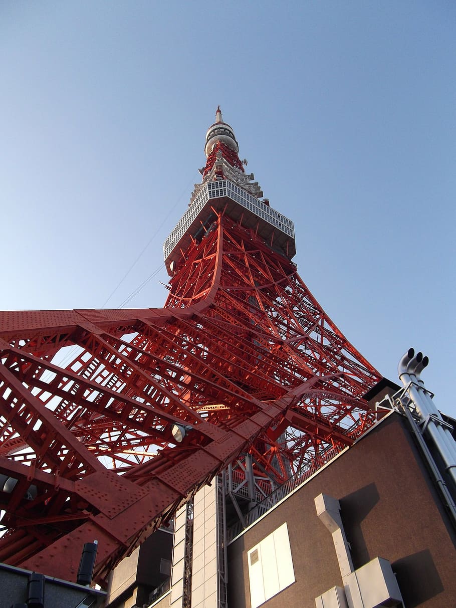 tokyo tower, building, architecture, built structure, building exterior HD wallpaper