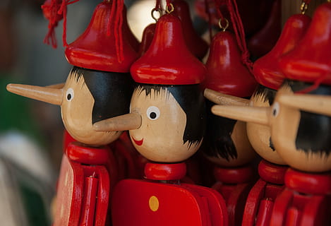 selective focus photography of Pinocchio puppets, italy, conte HD wallpaper