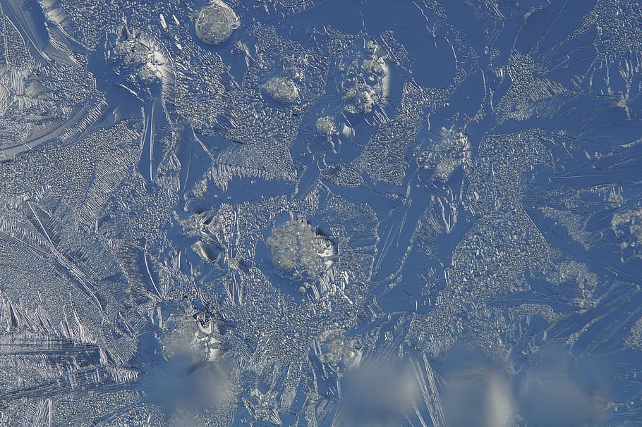 photo of frosted glass, ice, hardest, window, sky, winter, cold HD wallpaper