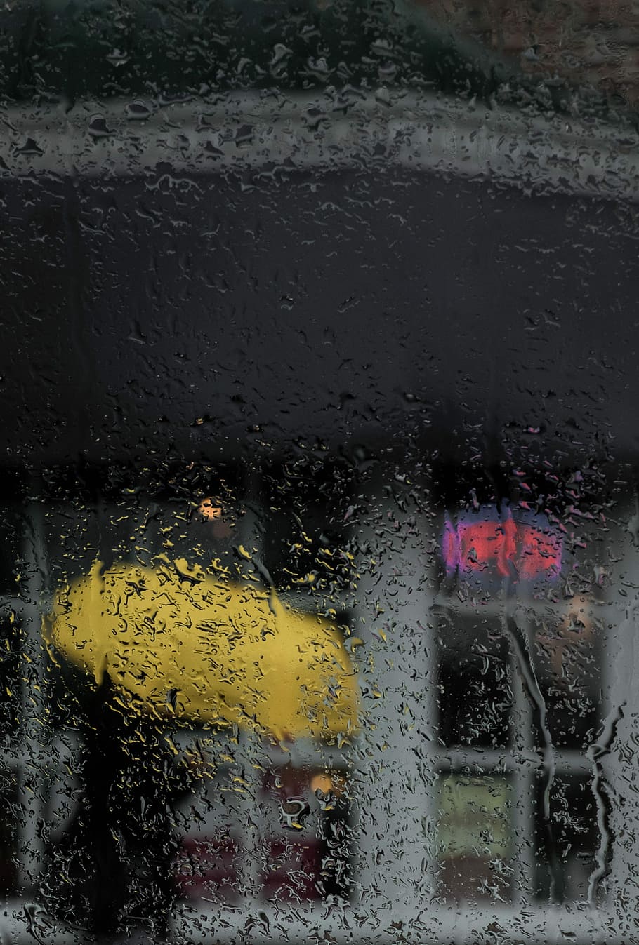 clear glass window with water, closeup photo of clear glass with waterdrops HD wallpaper
