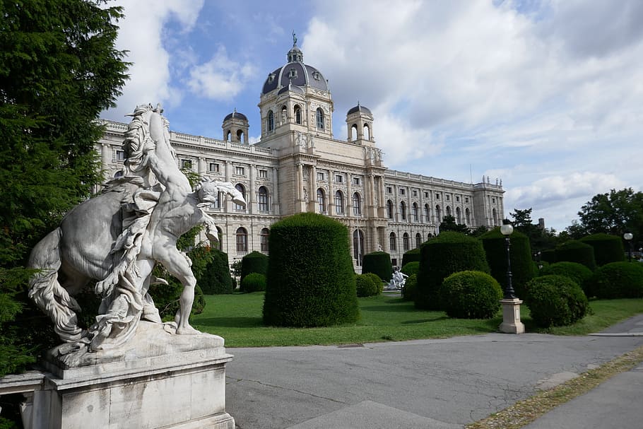 statue, castle, vienna, museum, architecture, building, tourism HD wallpaper