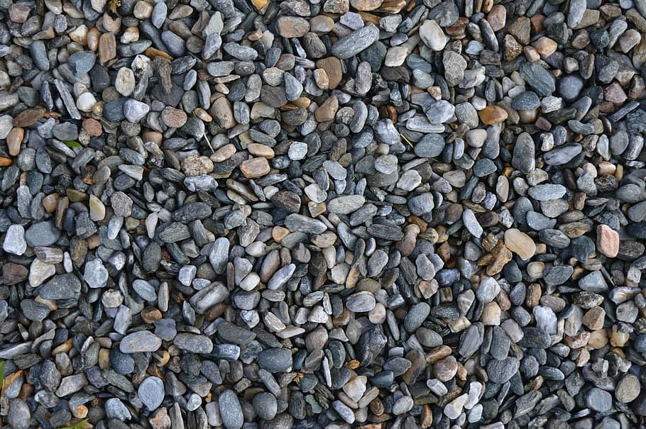 gravel, grey, texture, stone, pattern, large group of objects HD wallpaper