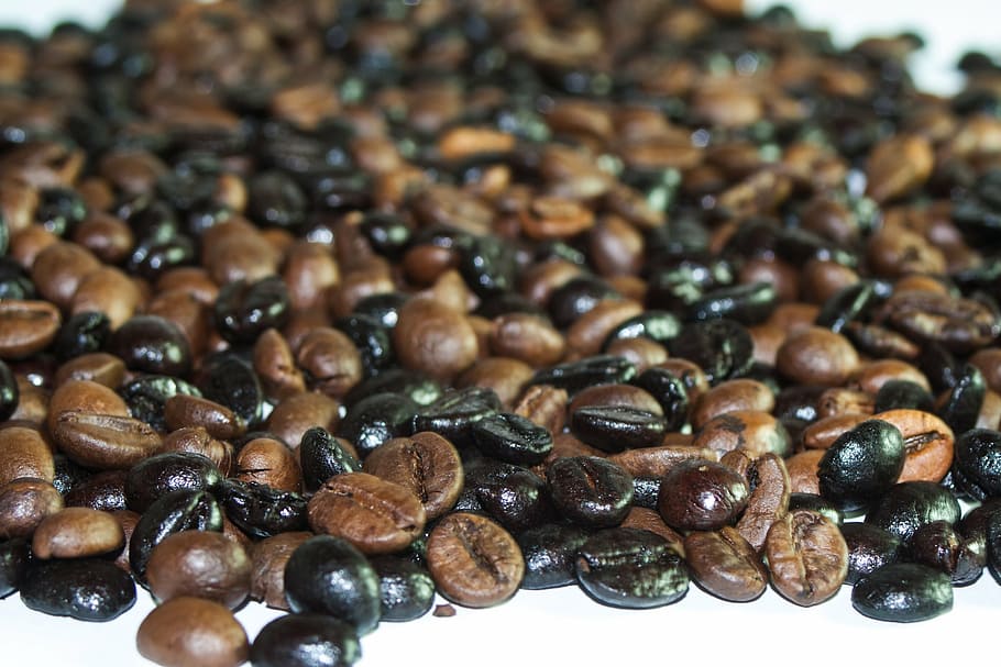 coffee, bean, cafe, coffee beans, brown, food, aroma, eat, black HD wallpaper