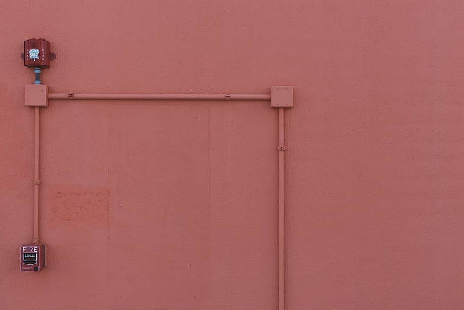 fire, minimal, minimalism, minimalist, minimalistic, wall, no people HD wallpaper