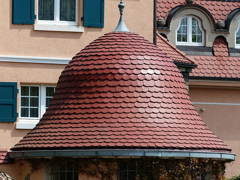 tower, rotunda, achitecture, roof, red, roofing, architecture HD wallpaper