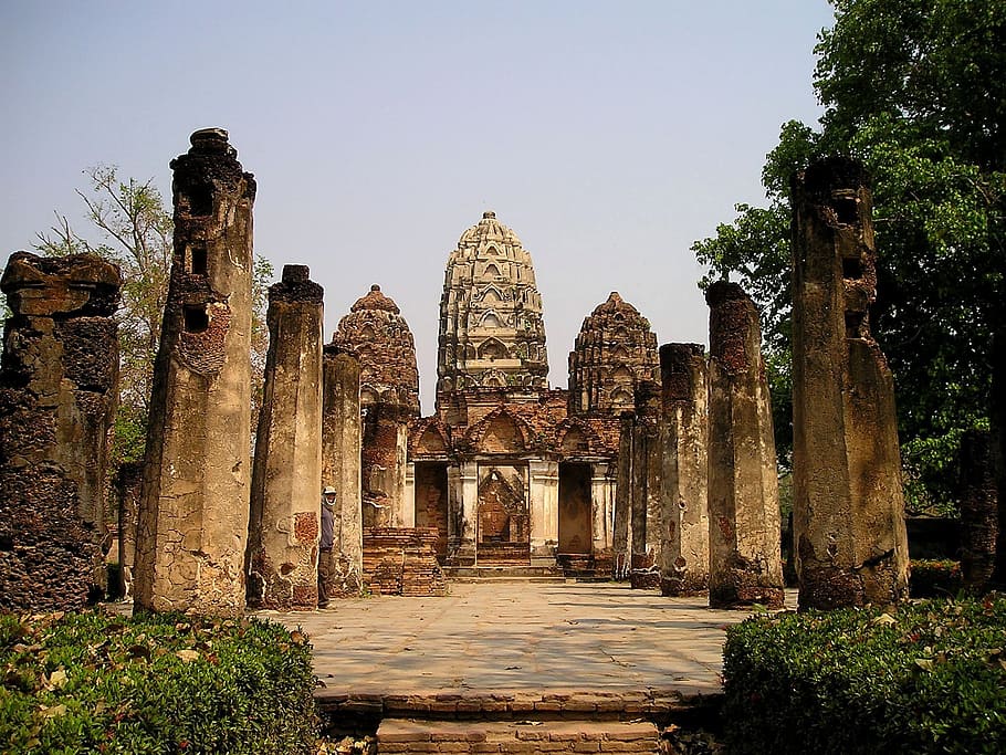 Southeast, Asia, travel destinations, history, old ruin, architecture HD wallpaper