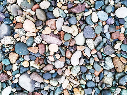 Assorted Colored Rocks, abstract, background, beach, cobblestone HD wallpaper