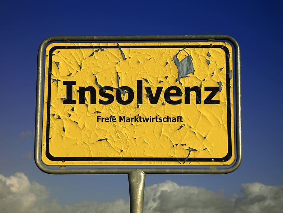 selective focus photography of Insolvenz signage, Insolvency
