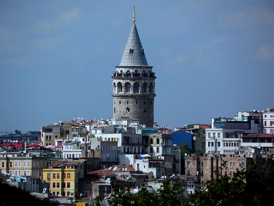 galata tower, istanbul, turkey, building exterior, architecture HD wallpaper