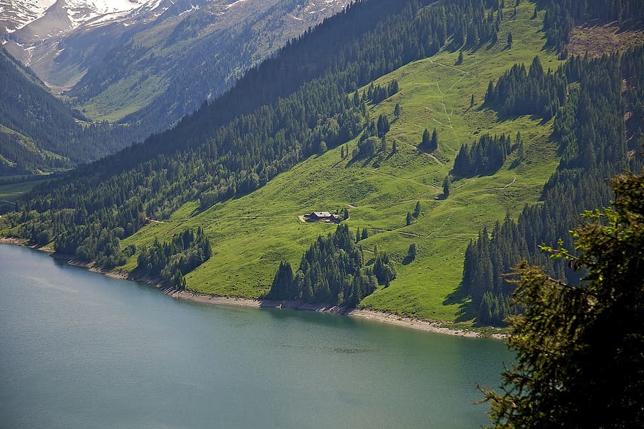 Mountains, Valley, River, Water, Nature, landscape, scenic HD wallpaper
