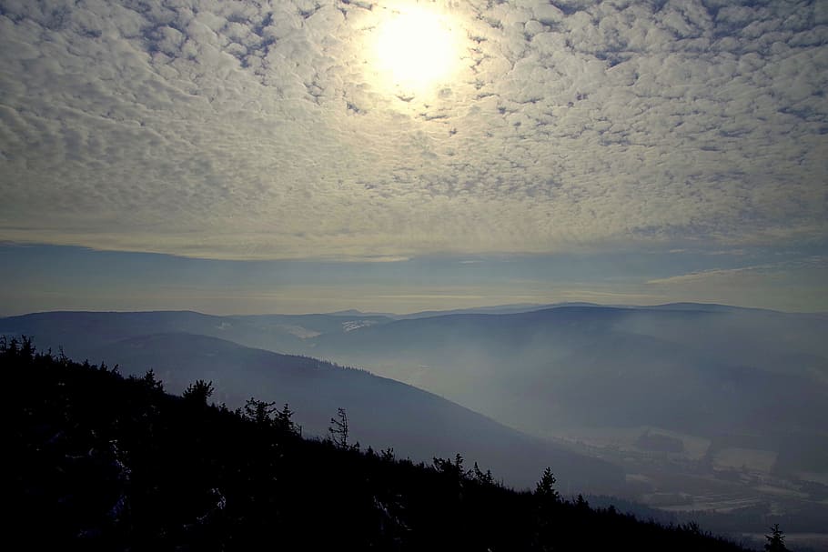 Mountains, Tree, Winter, Snow, Stok, slope, hard rime, poland HD wallpaper