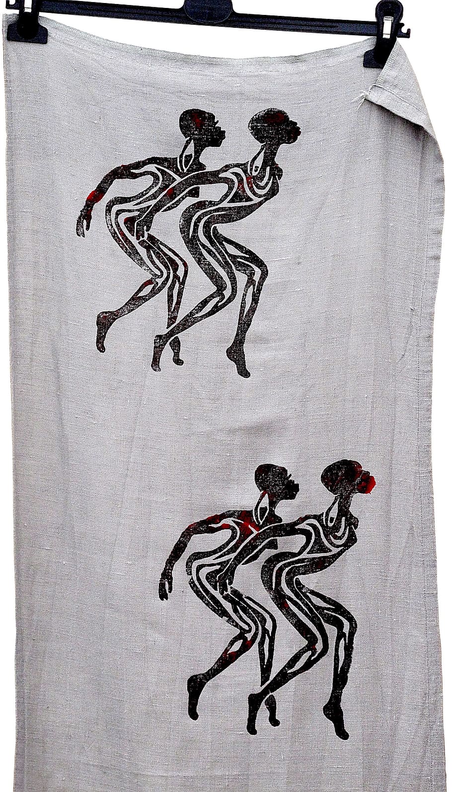 african, scarf, canvas, printed, pattern, decoration, printed on