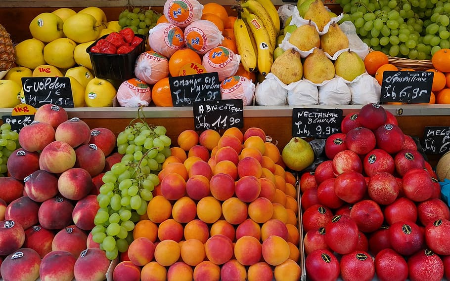 Fruit, Stand, Food, Fresh, Organic, orange - fruit, food and drink HD wallpaper