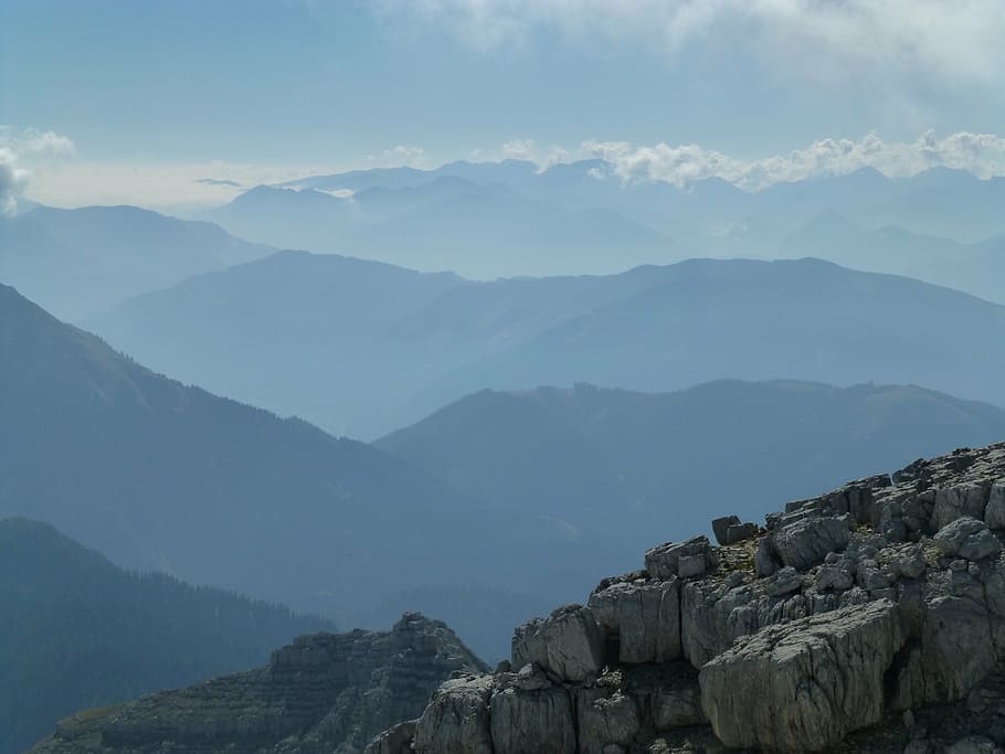 panorama, alpine, landscape, nature, view, austria, mountain HD wallpaper