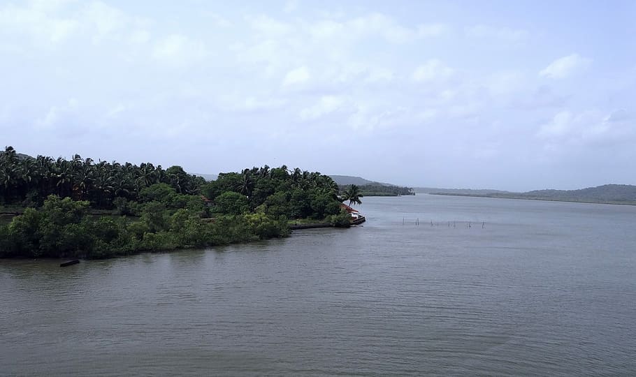 Chapora River, Goa, India, nature, sky, water, landscape, no people HD wallpaper